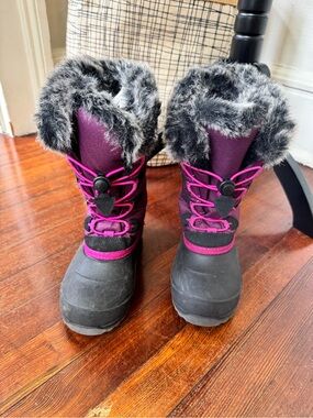 Kamik Kids Purple and Black Insulated Snow Boots